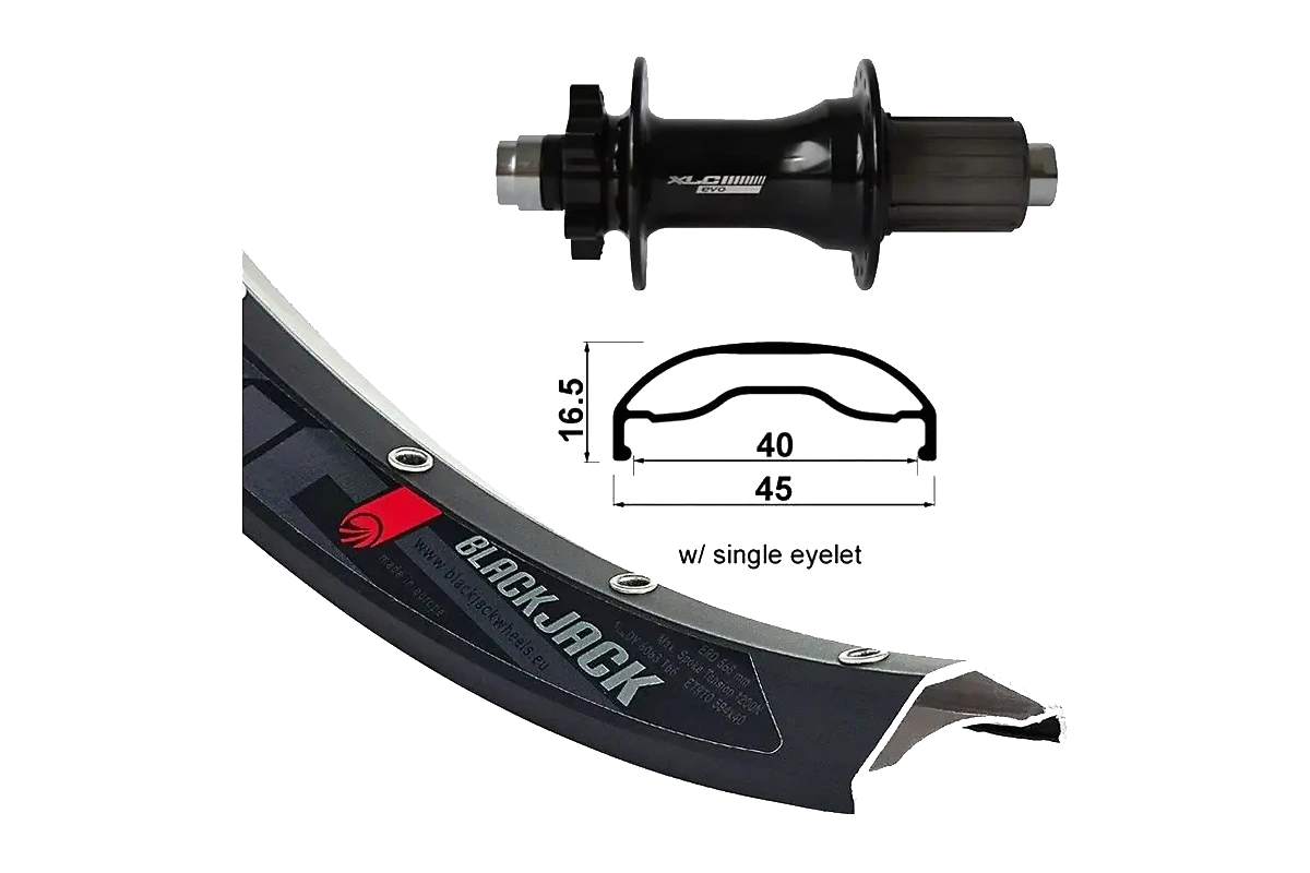 XLC Wheel Rodi Ready 40 27,5″ hjul bak