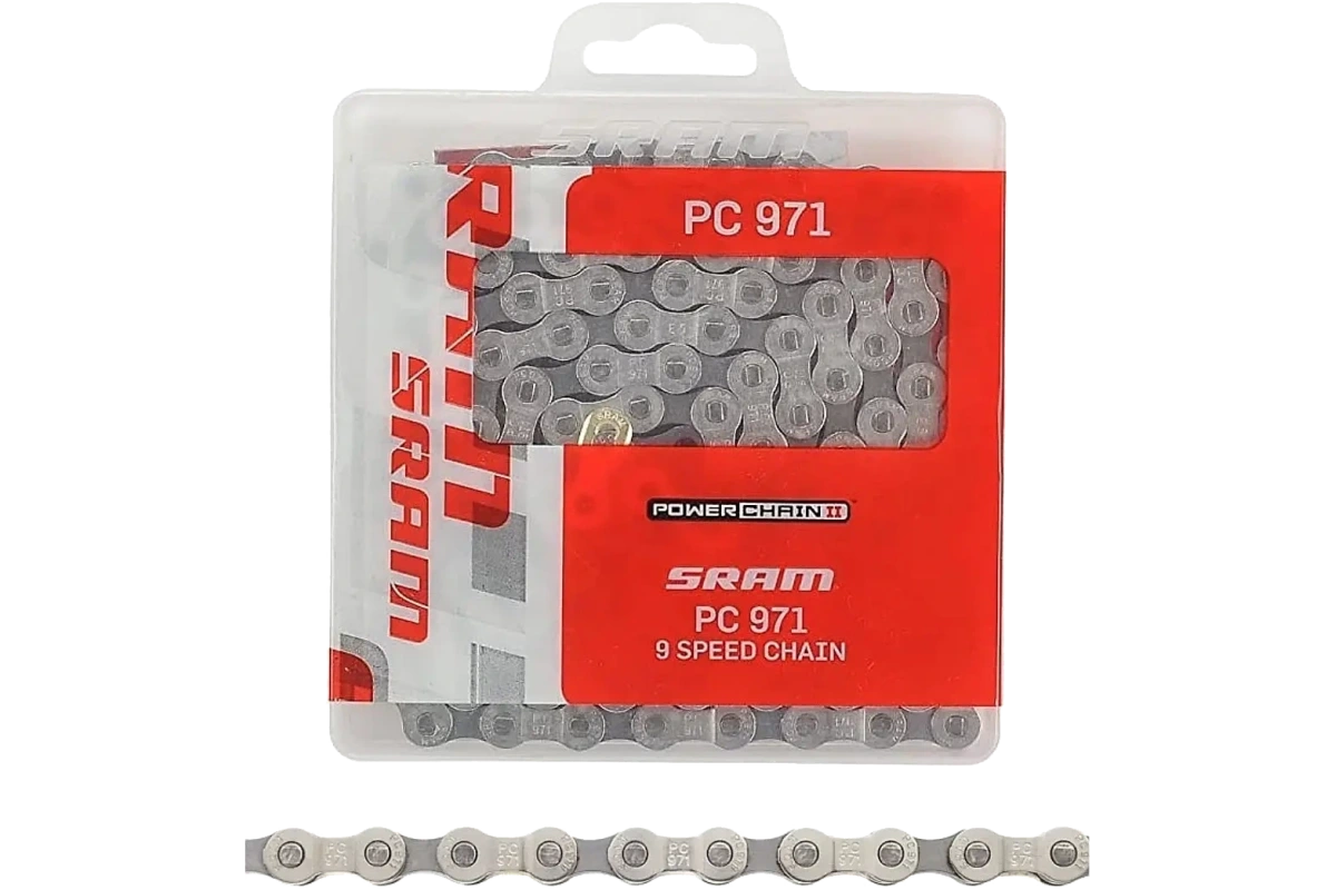 SRAM kjede PC-971 Step 2, chrome hardened 9 gir