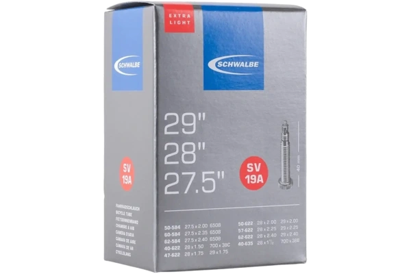 Slange 27,5"-29" x 1,6 - 2,4 Presta ventil SCHWALBE SV19A (40-62x584-635) 40 mm