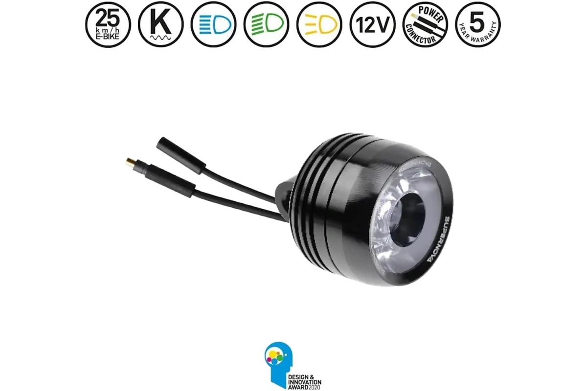 Supernova Mini 2 Pro Frontlys for elsykkel