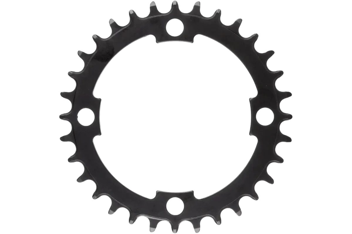 Drev Chainwheel E-bike, 38T, Narrow Wide, BCD104, stål, svart