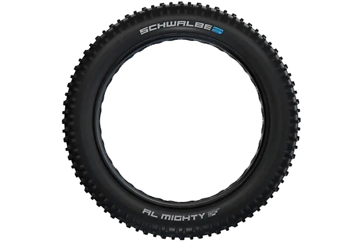 SCHWALBE Al Mighty Folding spike tire 26-x-480-120-559 Piggdekk til fatbike